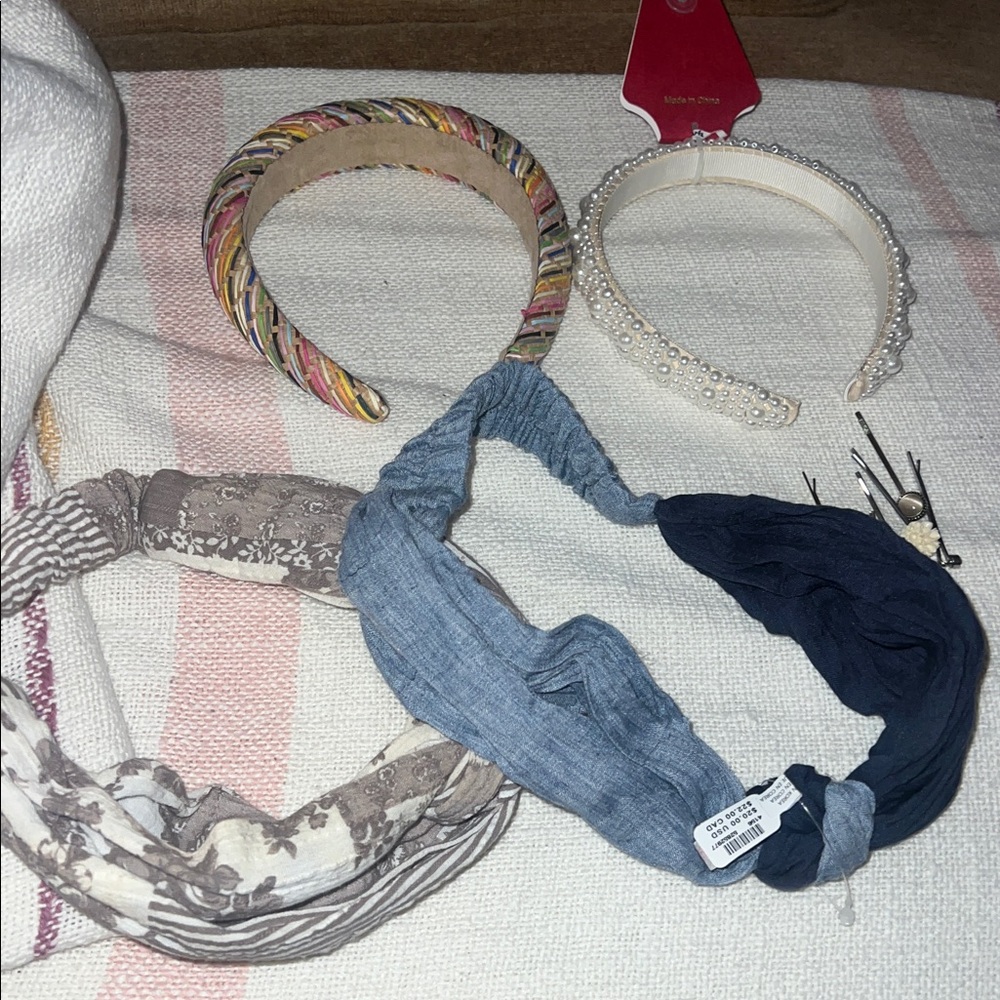Anthropologie Multicolor and Pearl Headbands